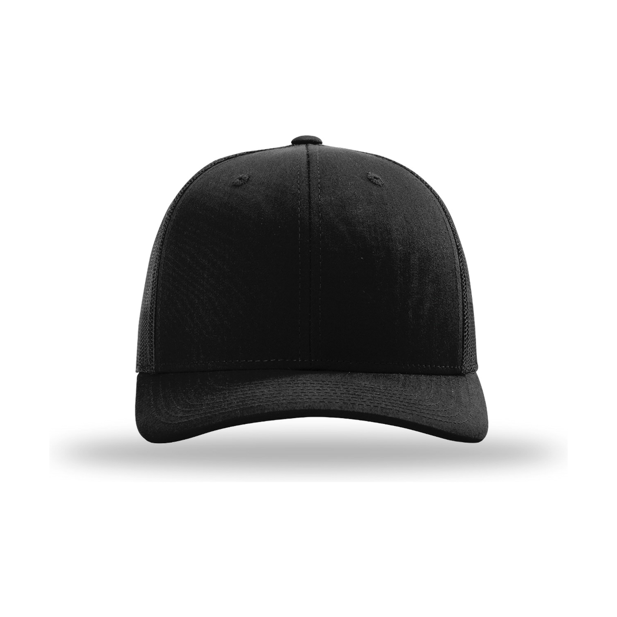 Richardson 112 Snapback Trucker Hat - Black