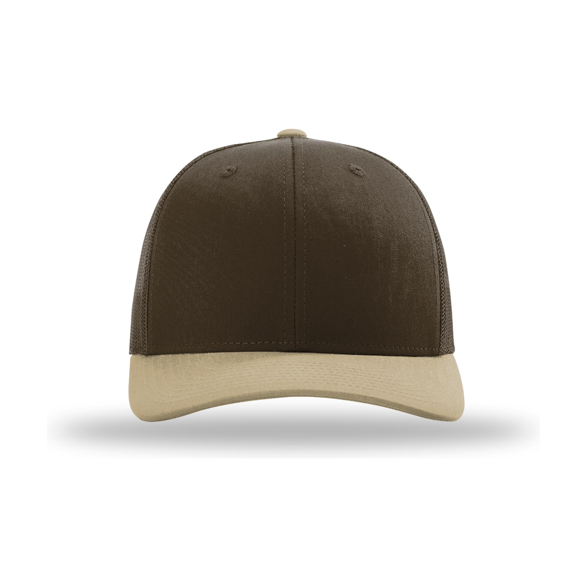 Richardson 112 Snapback Trucker Hat - Brown / Brown / Khaki