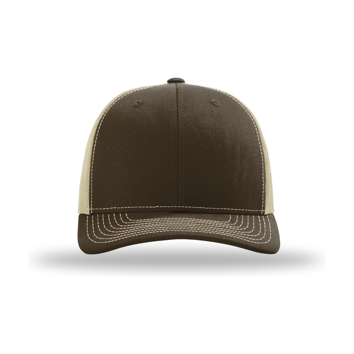 Richardson 112 Snapback Trucker Hat - Brown / Khaki