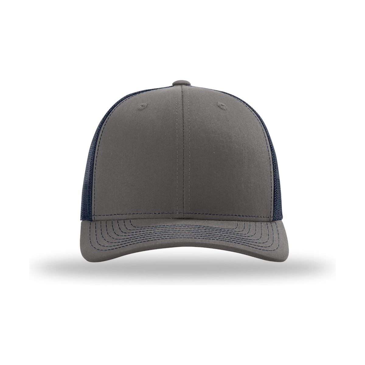 Richardson 112 Snapback Trucker Hat - Charcoal / Navy