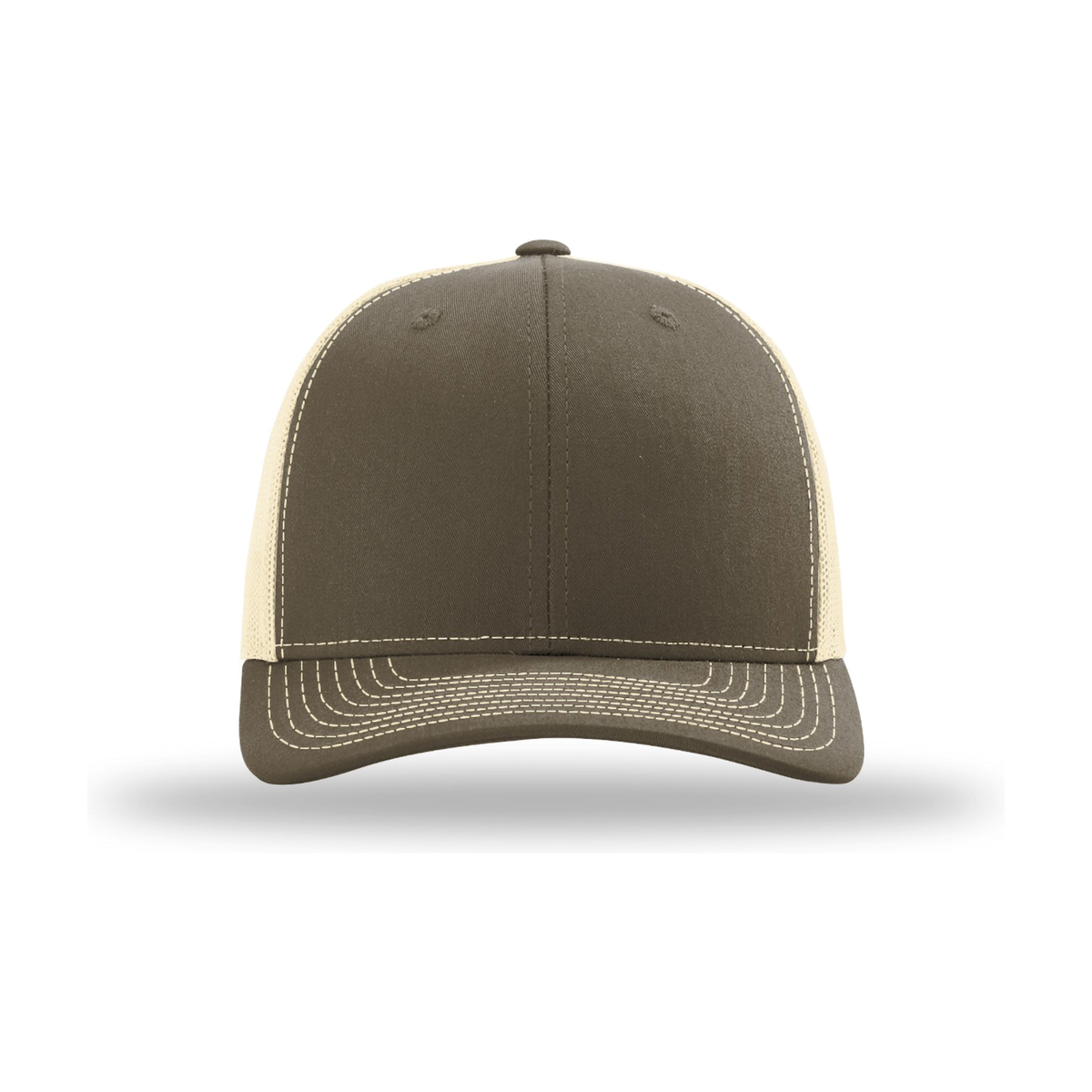 Richardson 112 Snapback Trucker Hat - Chocolate Chip / Birch