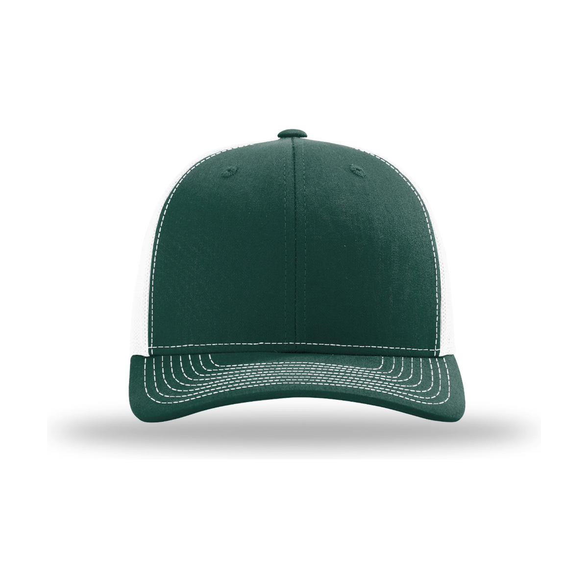 Richardson 112 Snapback Trucker Hat - Dark Green / White