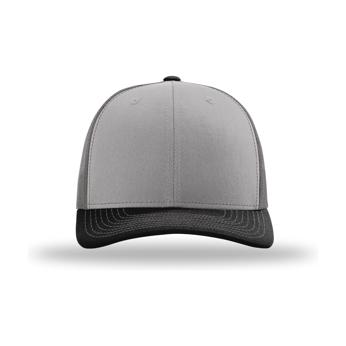 Richardson 112 Snapback Trucker Hat - Grey / Charcoal / Black