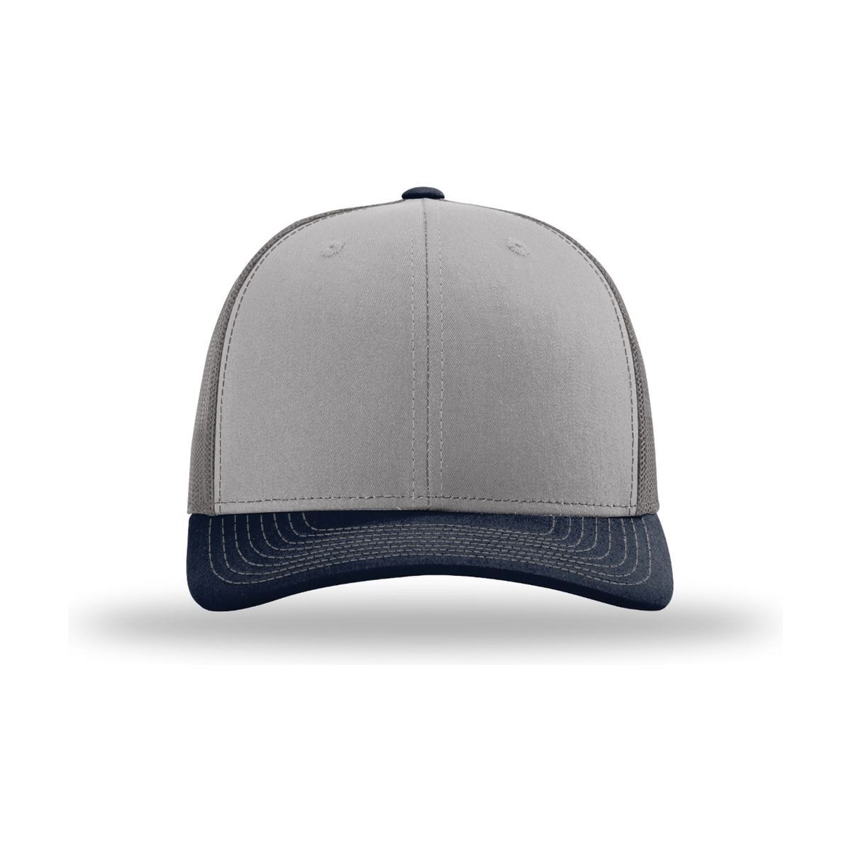 Richardson 112 Snapback Trucker Hat - Grey / Charcoal / Navy