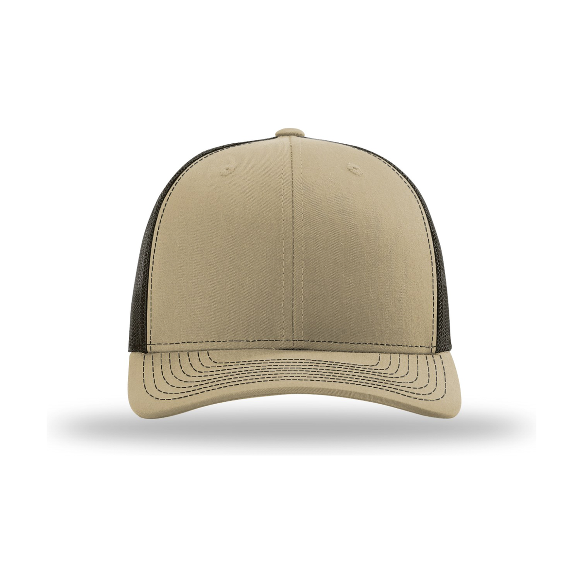 Richardson 112 Snapback Trucker Hat - Khaki / Coffee