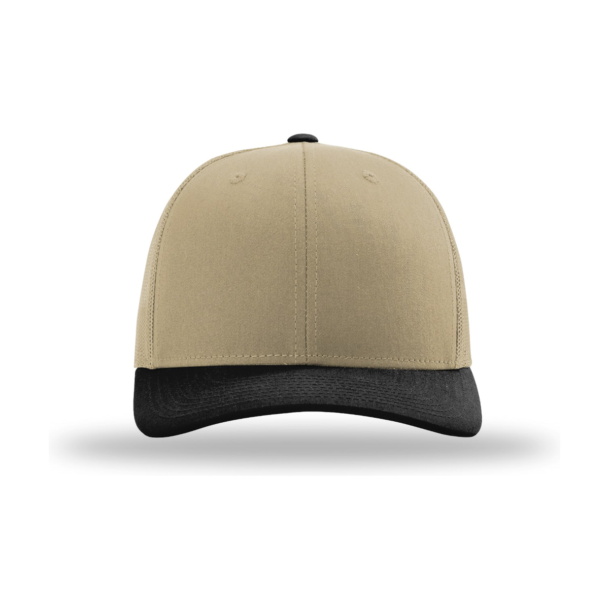 Richardson 112 Snapback Trucker Hat - Khaki / Khaki / Black