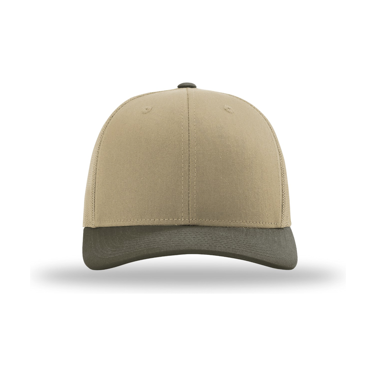 Richardson 112 Snapback Trucker Hat - Khaki / Khaki / Chocolate Chip