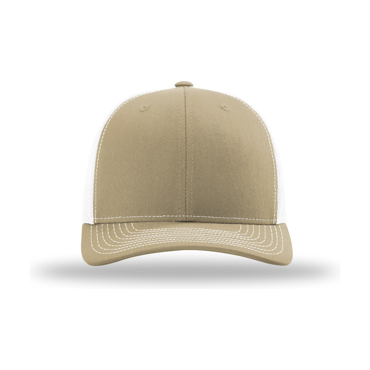 Richardson 112 Snapback Trucker Hat - Khaki / White