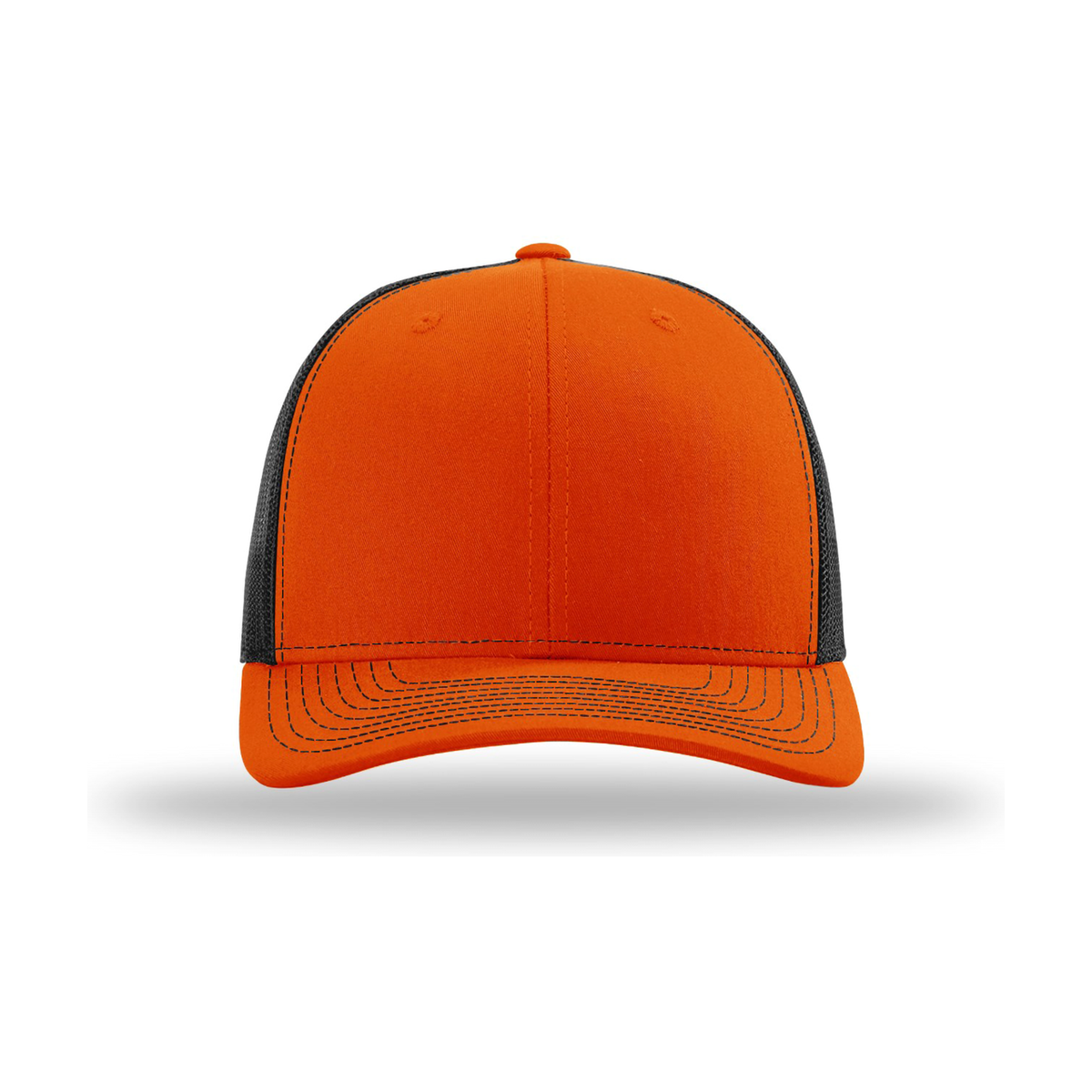 Richardson 112 Snapback Trucker Hat - Orange / Black