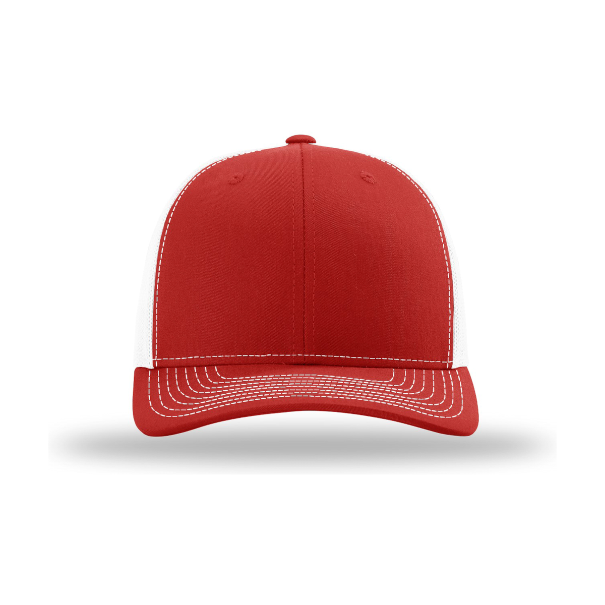 Richardson 112 Snapback Trucker Hat - Red / White