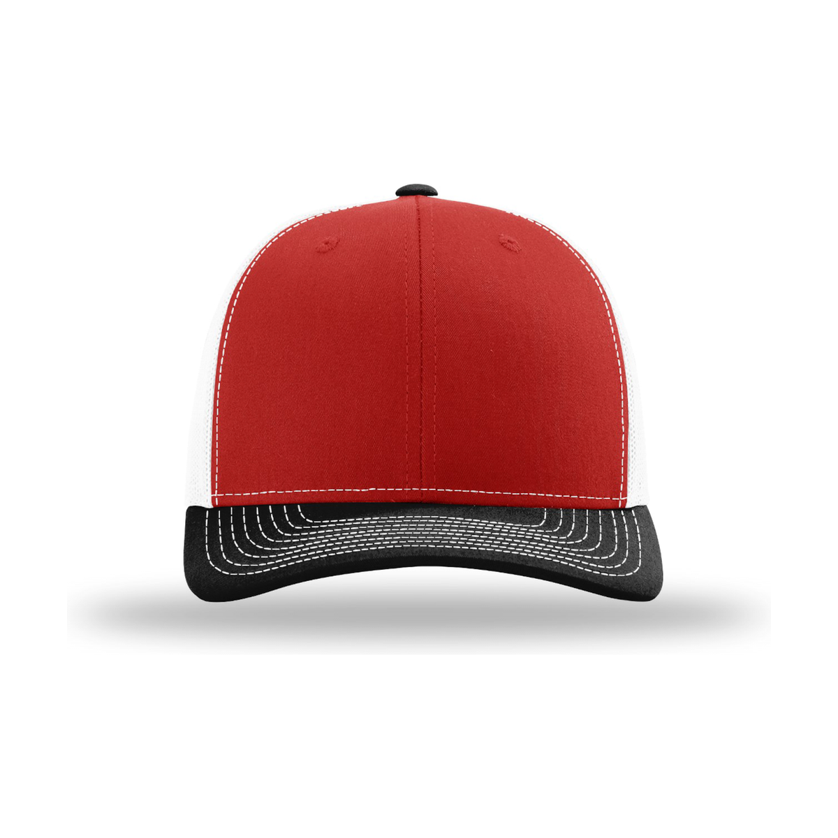 Richardson 112 Snapback Trucker Hat - Red / White / Black
