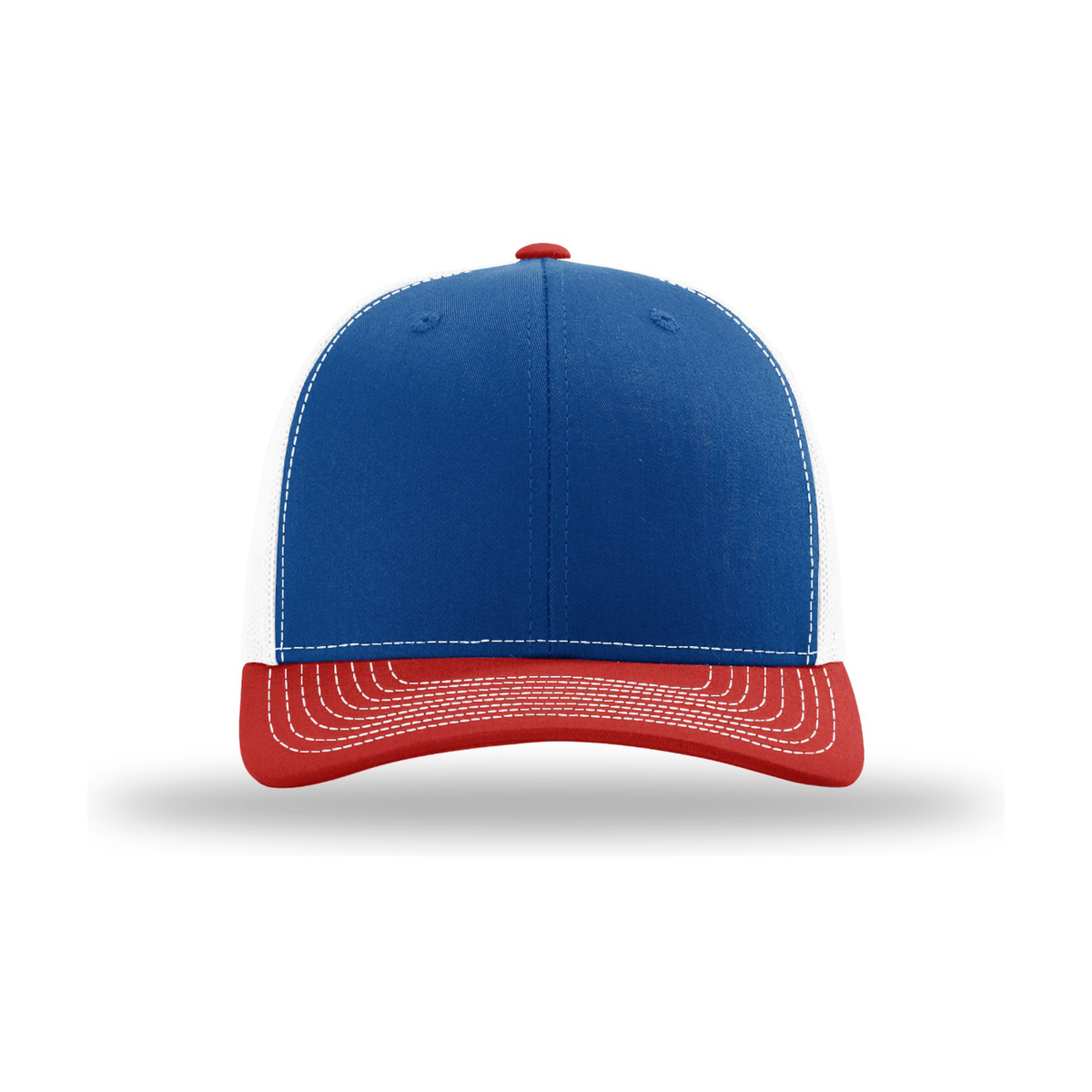 Richardson 112 Snapback Trucker Hat - Royal / White / Red