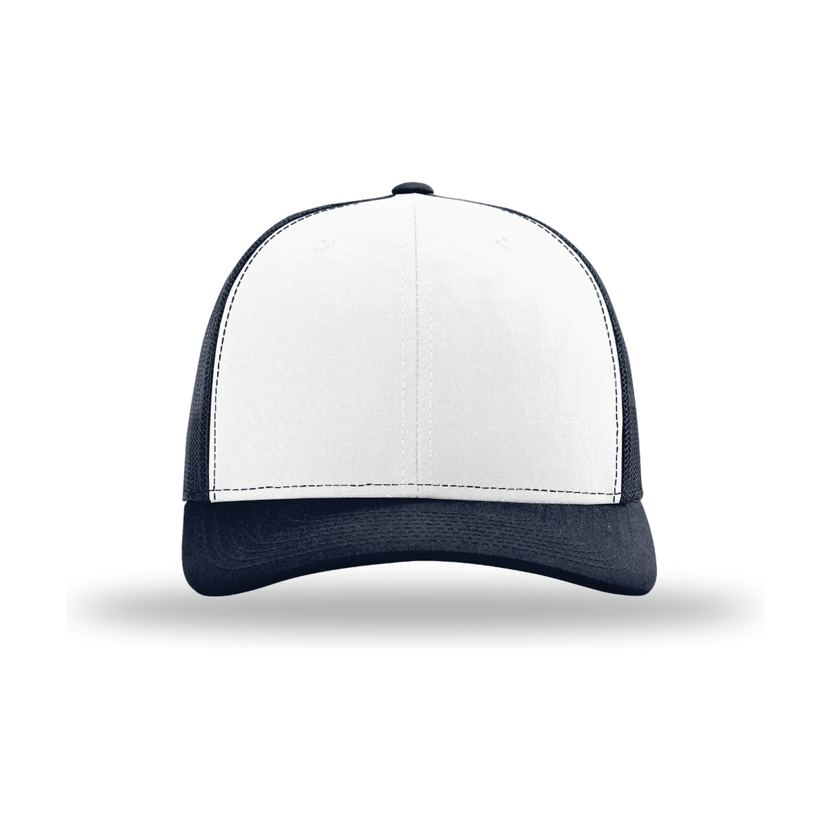 Richardson 112 Snapback Trucker Hat - White / Navy / Navy