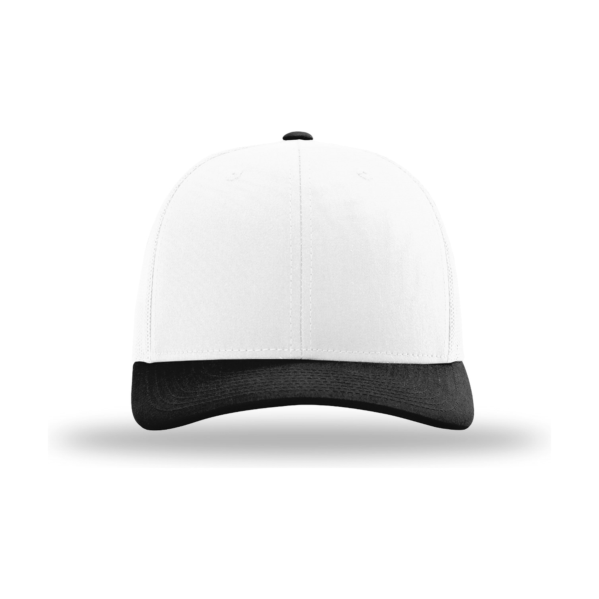 Richardson 112 Snapback Trucker Hat - White / White / Black