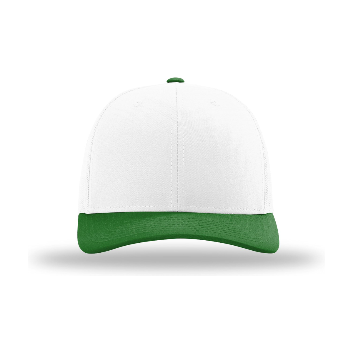 Richardson 112 Snapback Trucker Hat - White / White / Kelly