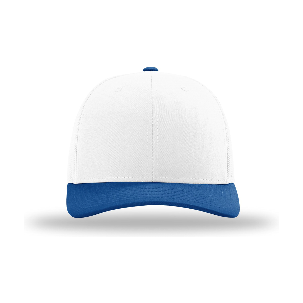 Richardson 112 Snapback Trucker Hat - White / White / Royal