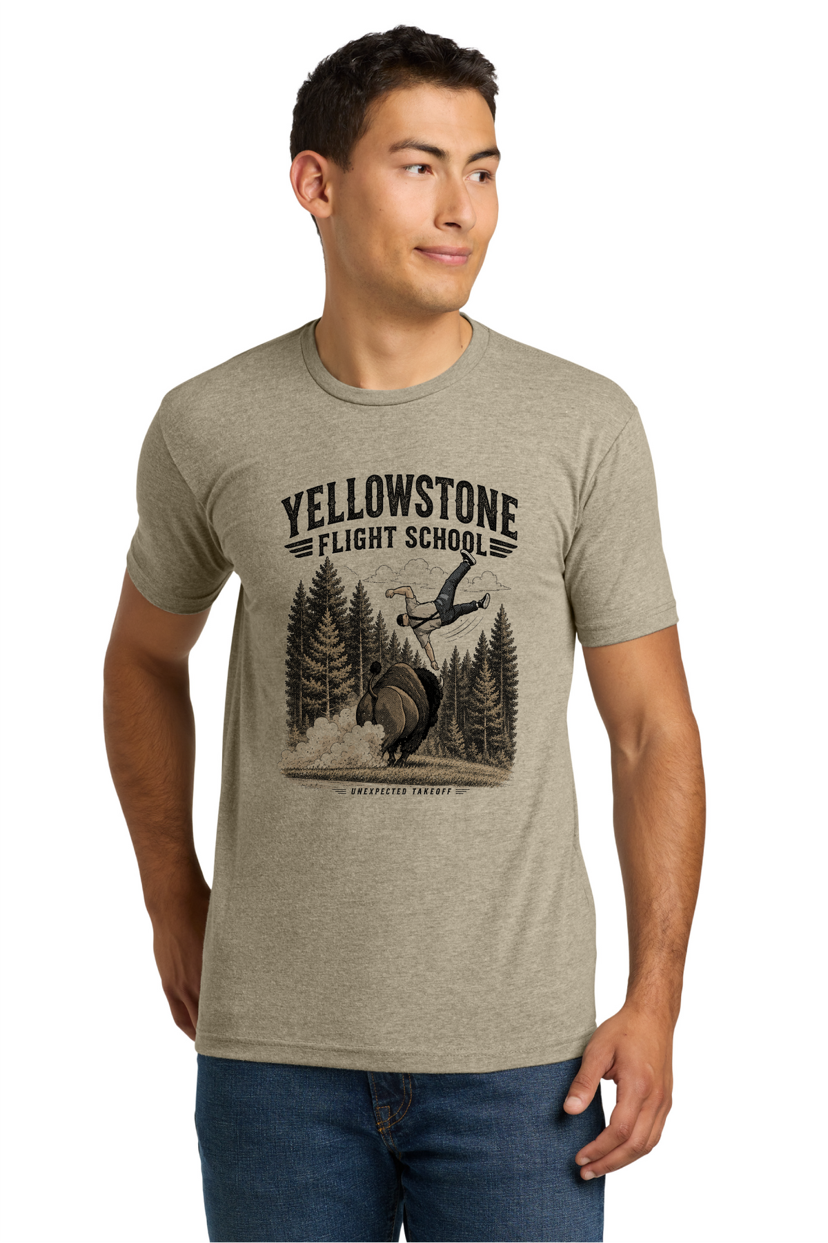 Yellowstone Flight School Tee – Unexpected Takeoff