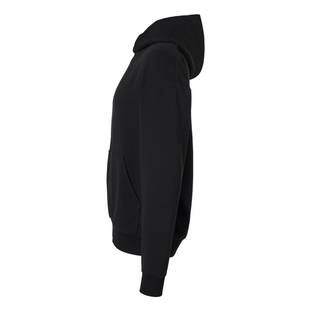 Independent Trading Co. INDLUXHOOD Lux hoodie in Black, side view variant-black