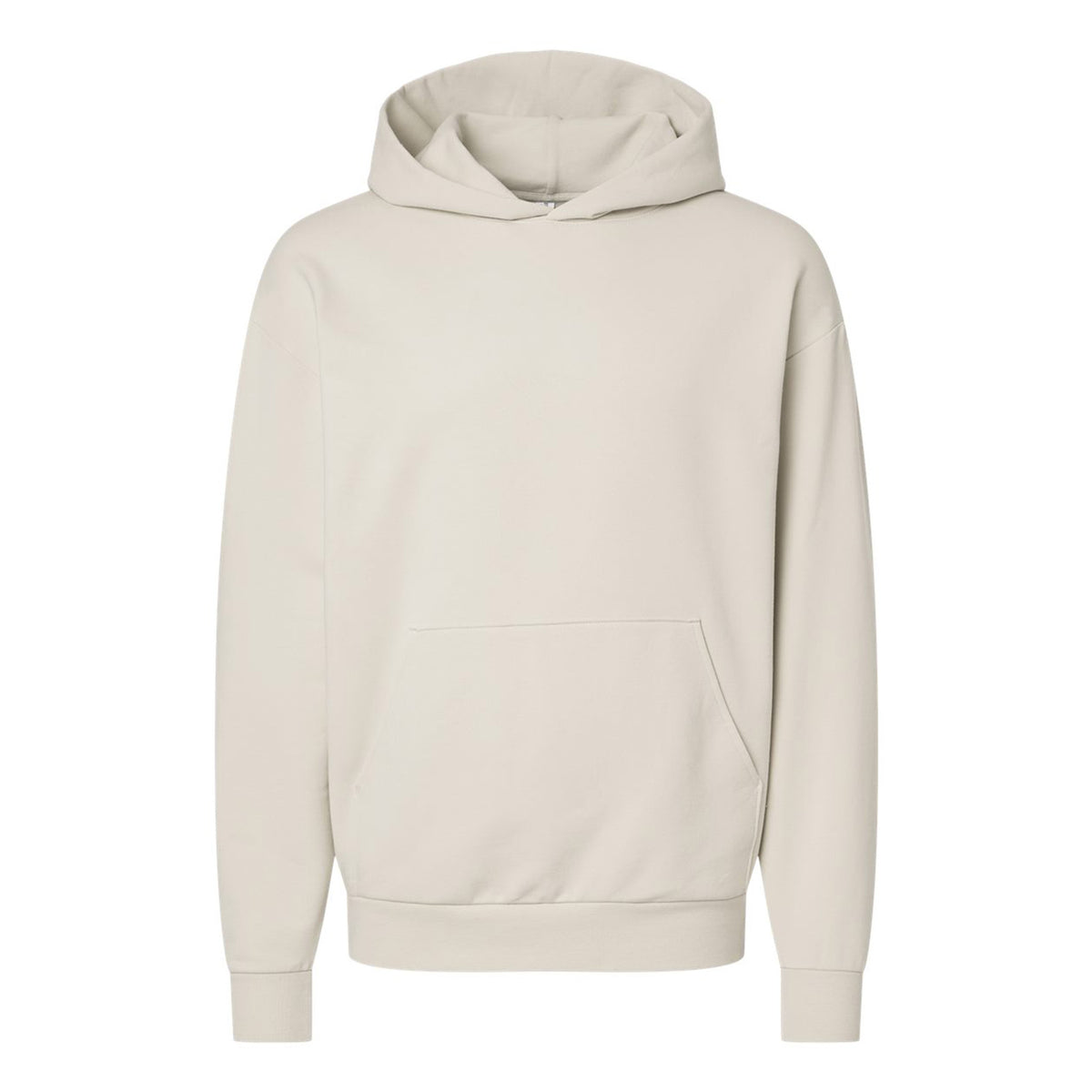 Independent Trading Co. INDLUXHOOD Lux hoodie in Ivory, front view variant-ivory