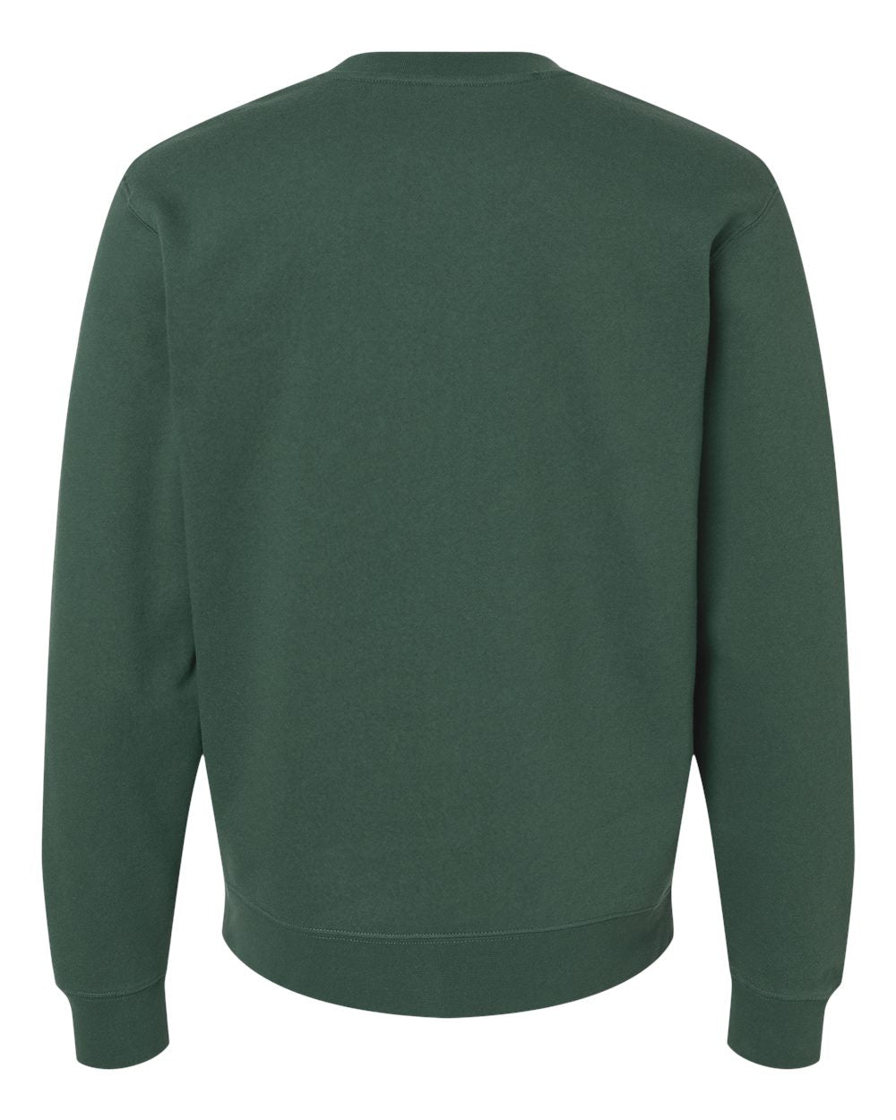 variant-alpine-green back-view apparel-back | Alpine Green Independent Trading Co. SS3000 midweight crewneck sweatshirt, back view