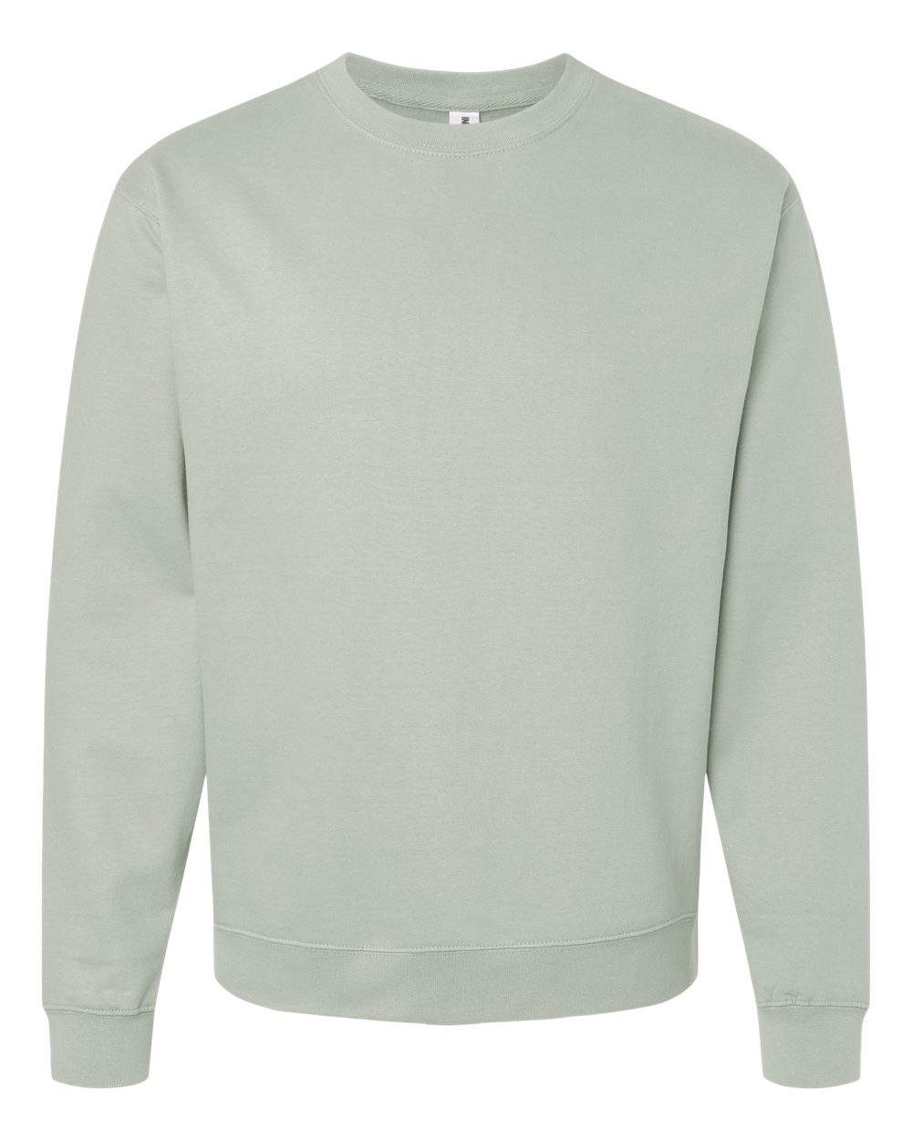 variant-dusty-sage front-view | Dusty Sage Independent Trading Co. SS3000 midweight crewneck sweatshirt, front view