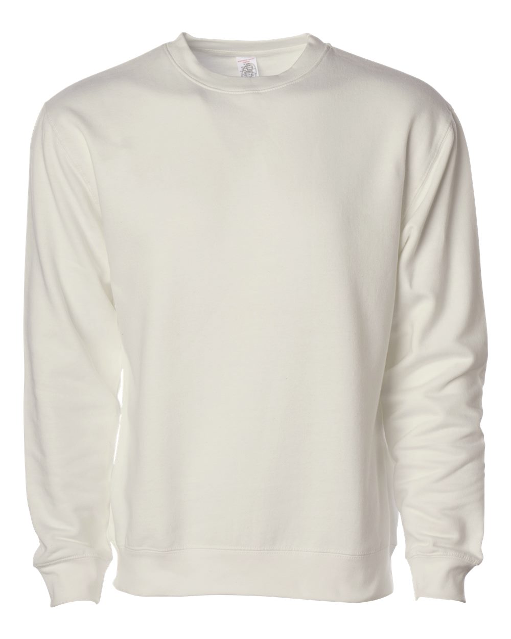 variant-ivory front-view | Ivory Independent Trading Co. SS3000 midweight crewneck sweatshirt, front view