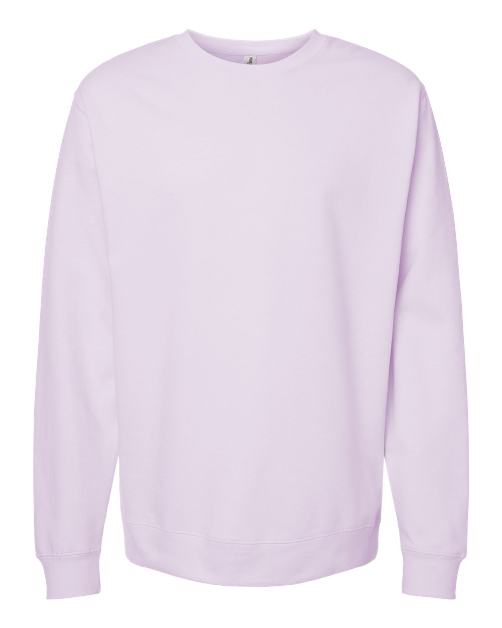 variant-lavender front-view | Lavender Independent Trading Co. SS3000 midweight crewneck sweatshirt, front view