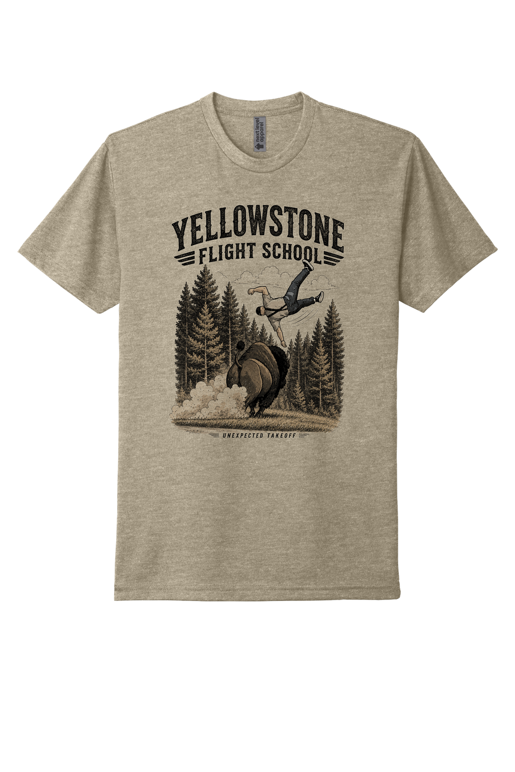 Yellowstone Flight School Tee – Unexpected Takeoff