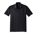 Sport-Tek ST650 Micropique Sport-Wick Polo in Black, front view variant-black