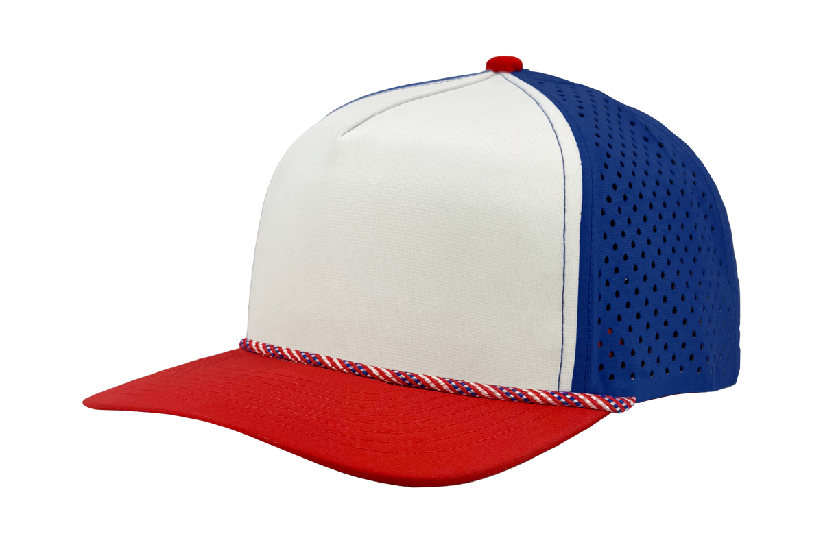 Zapped Blackhawk R+ – Red / White / Blue – front side view – variant-red-white-blue