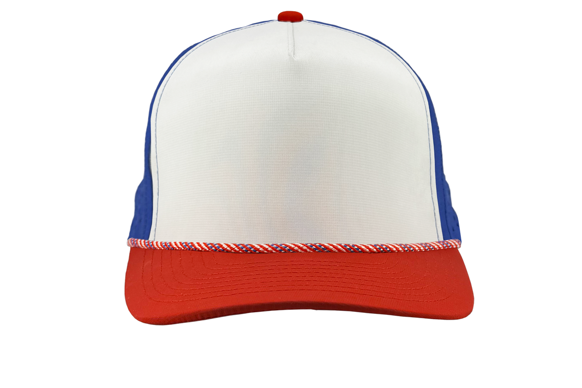 Zapped Blackhawk R+ – Red / White / Blue – front view – variant-red-white-blue