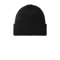 Thermal Knit Cuffed Beanie C955 – Deep Black – front view – variant-deep-black