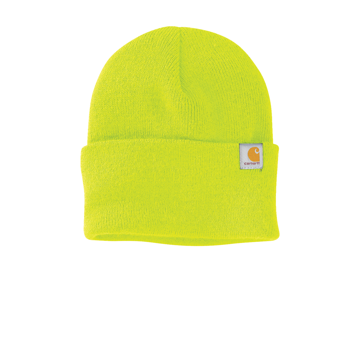 Carhartt Watch Cap 2.0 CT104597 – Brite Lime – front view – variant-brite-lime