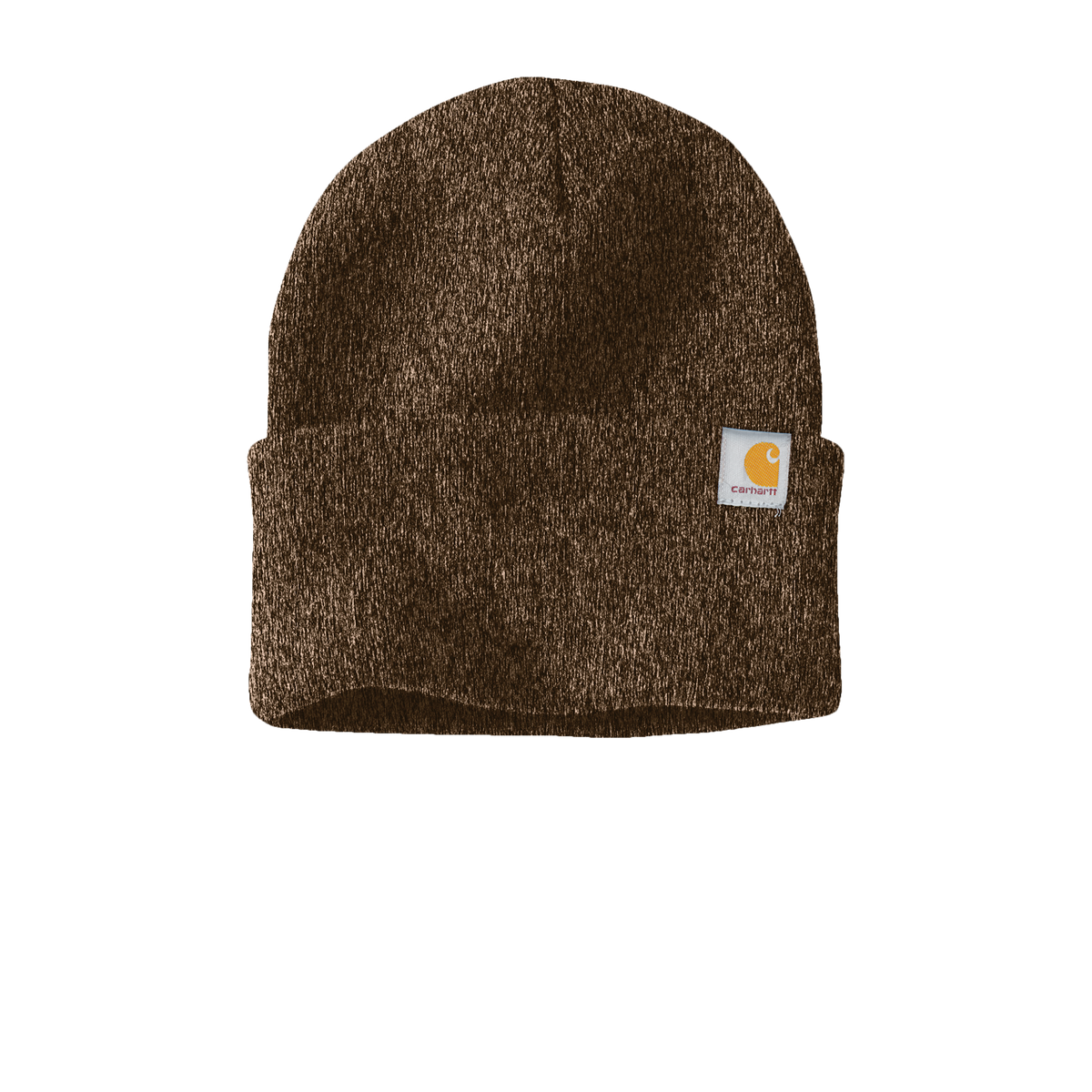 Carhartt Watch Cap 2.0 CT104597 – Dark Brown/Sandstone – front view – variant-dark-brown-sandstone