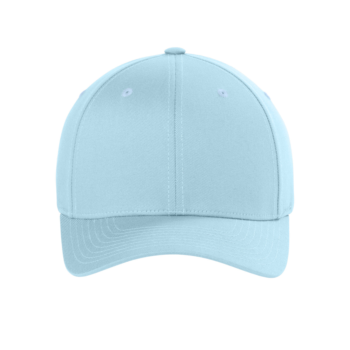 Front view of Carolina Blue Flexfit 6277 fitted cap. variant-carolina-blue