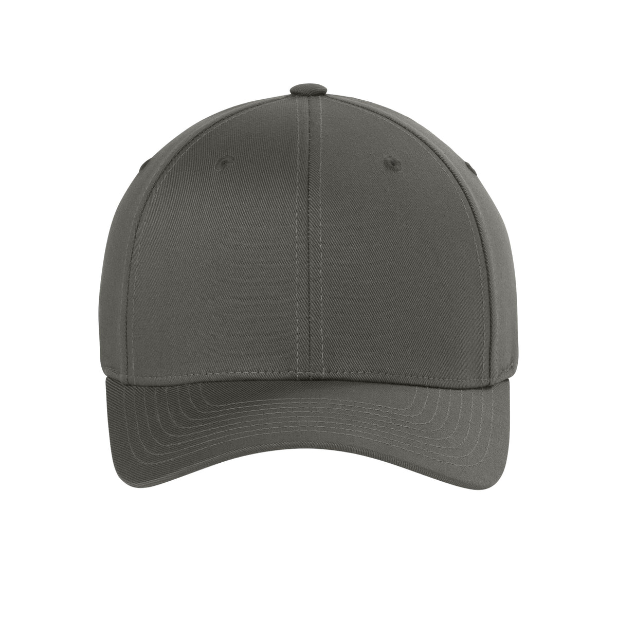 Front view of Dark Grey Flexfit 6277 fitted cap. variant-dark-grey