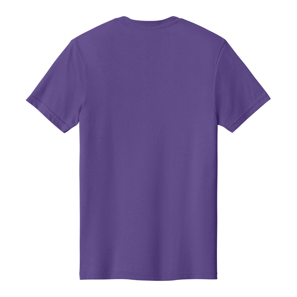 Gildan 64000CVC Softstyle CVC Tee in Amethyst, flat lay back view back-view variant-amethyst