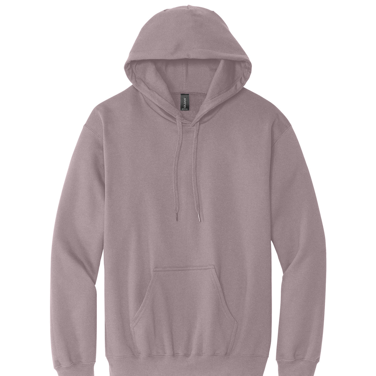 Gildan SF500 Softstyle Midweight Hoodie in Paragon, flat lay front view variant-paragon