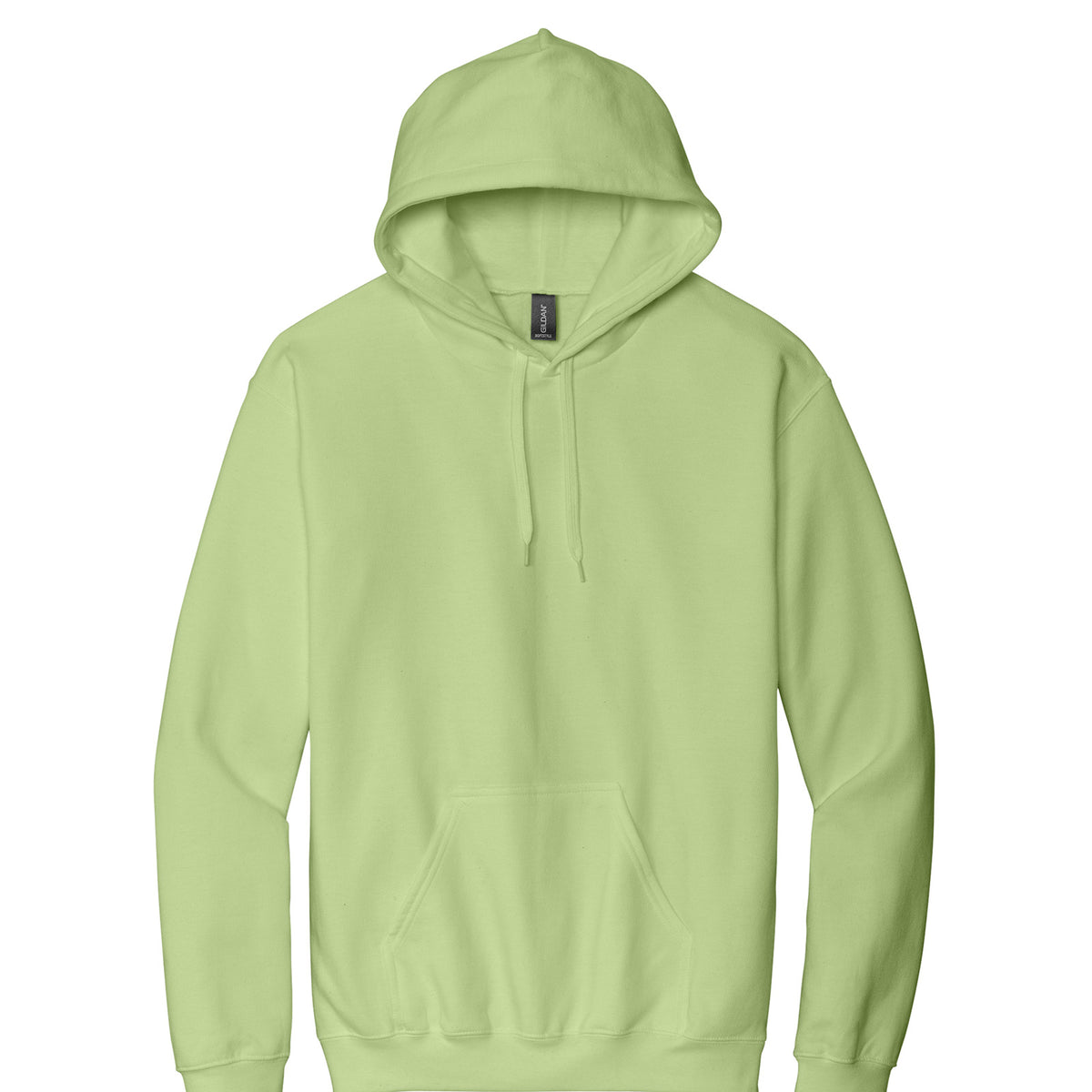 Gildan SF500 Softstyle Midweight Hoodie in Pistachio, flat lay front view variant-pistachio