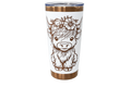 Highland Cow Engraved Tumbler – 20oz White Stainless Steel