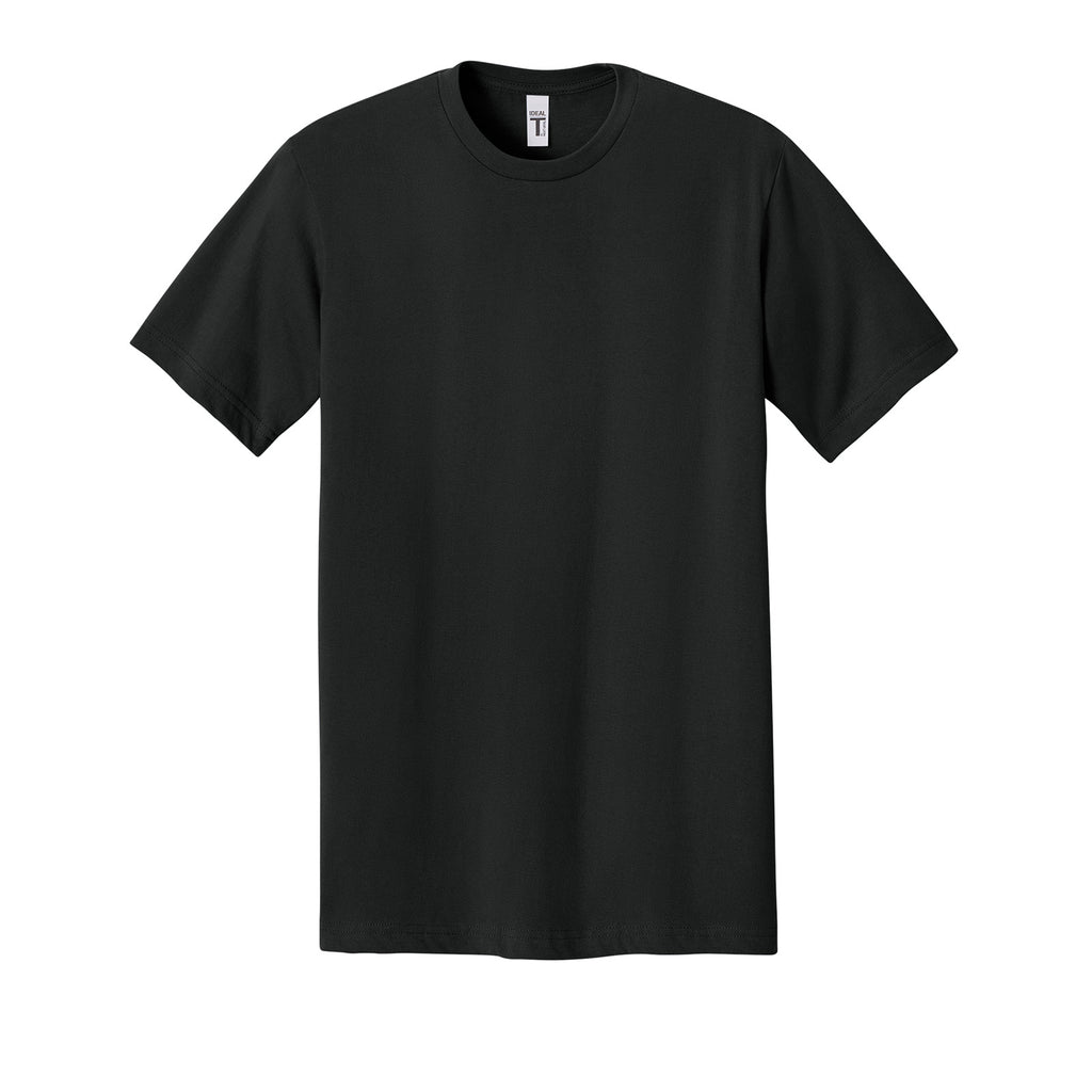 Next Level 1810 Ideal Jersey Tee in Black, front view variant-black