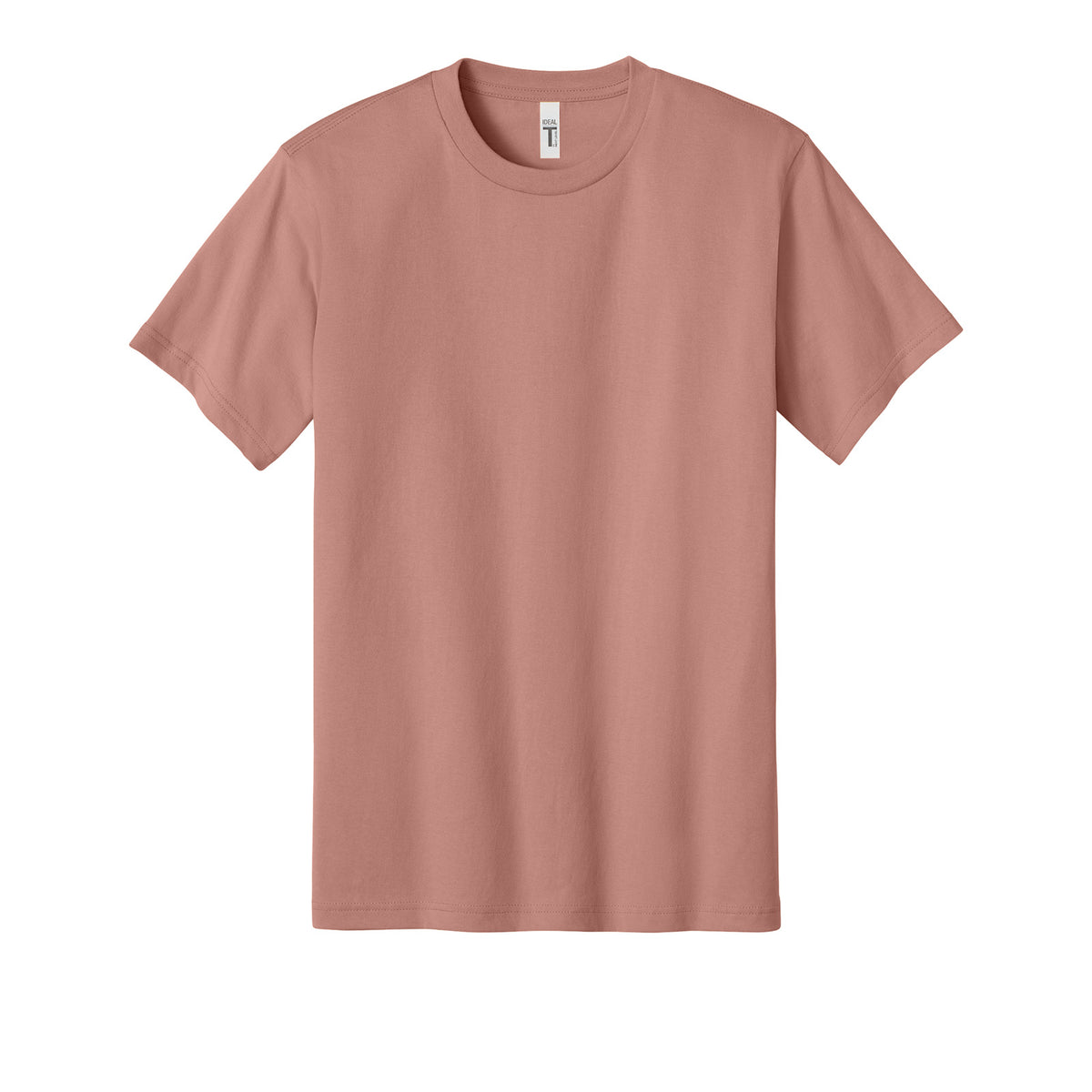 Next Level 1810 Ideal Jersey Tee in Desert Pink, front view variant-desert-pink