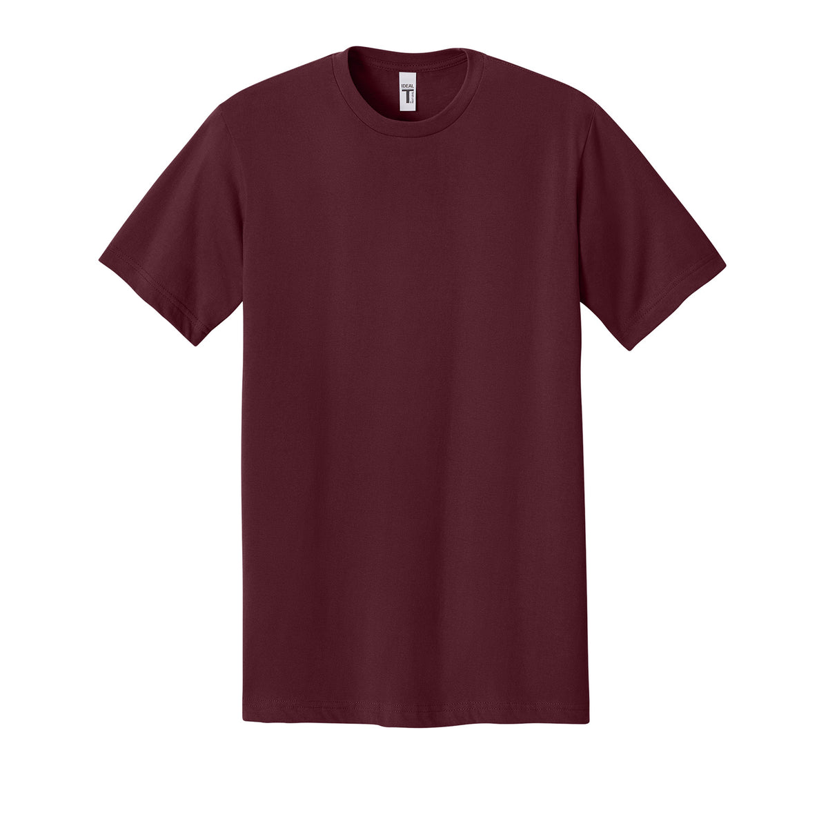 Next Level 1810 Ideal Jersey Tee in Maroon, front view variant-maroon