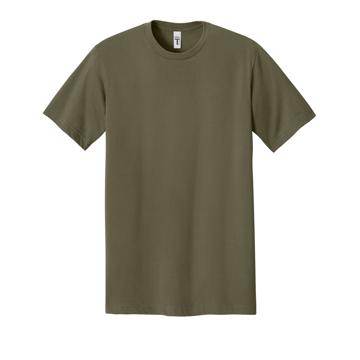 Next Level 1810 Ideal Jersey Tee in Military Green, front view variant-military-green