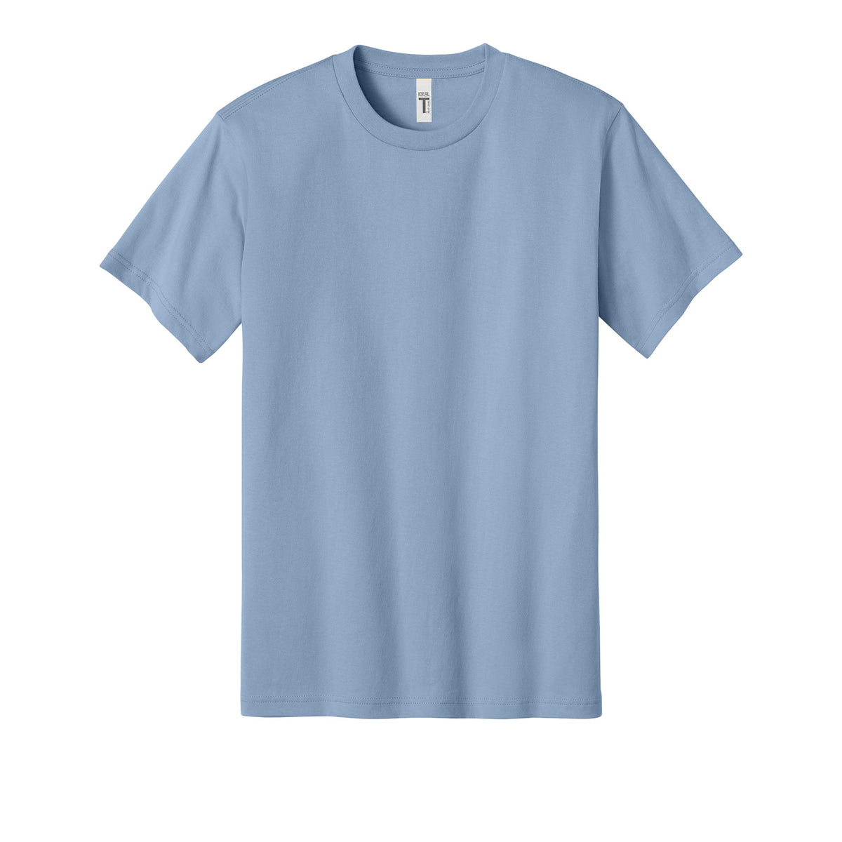 Next Level 1810 Ideal Jersey Tee in Stonewash Denim, front view variant-stonewash-denim