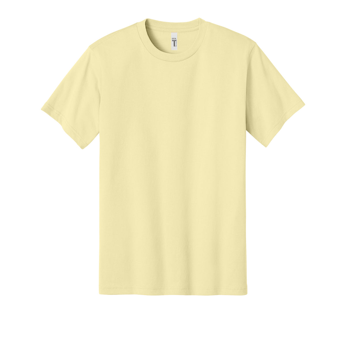 Next Level 1810 Ideal Jersey Tee in Vintage Yellow, front view variant-vintage-yellow