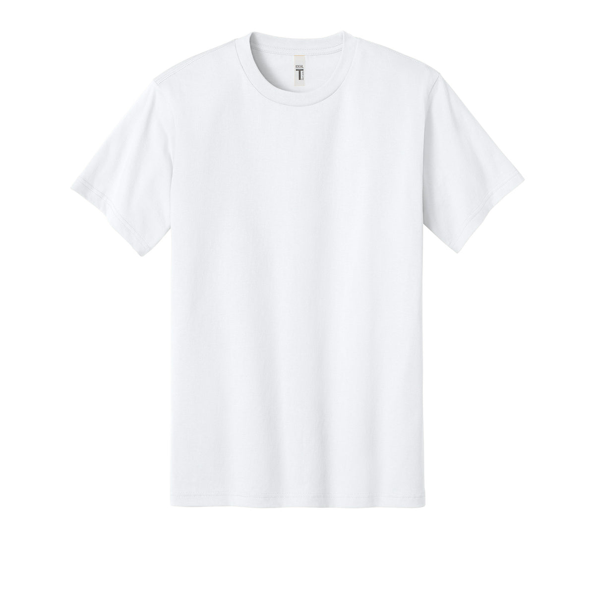 Next Level 1810 Ideal Jersey Tee in White, front view variant-white