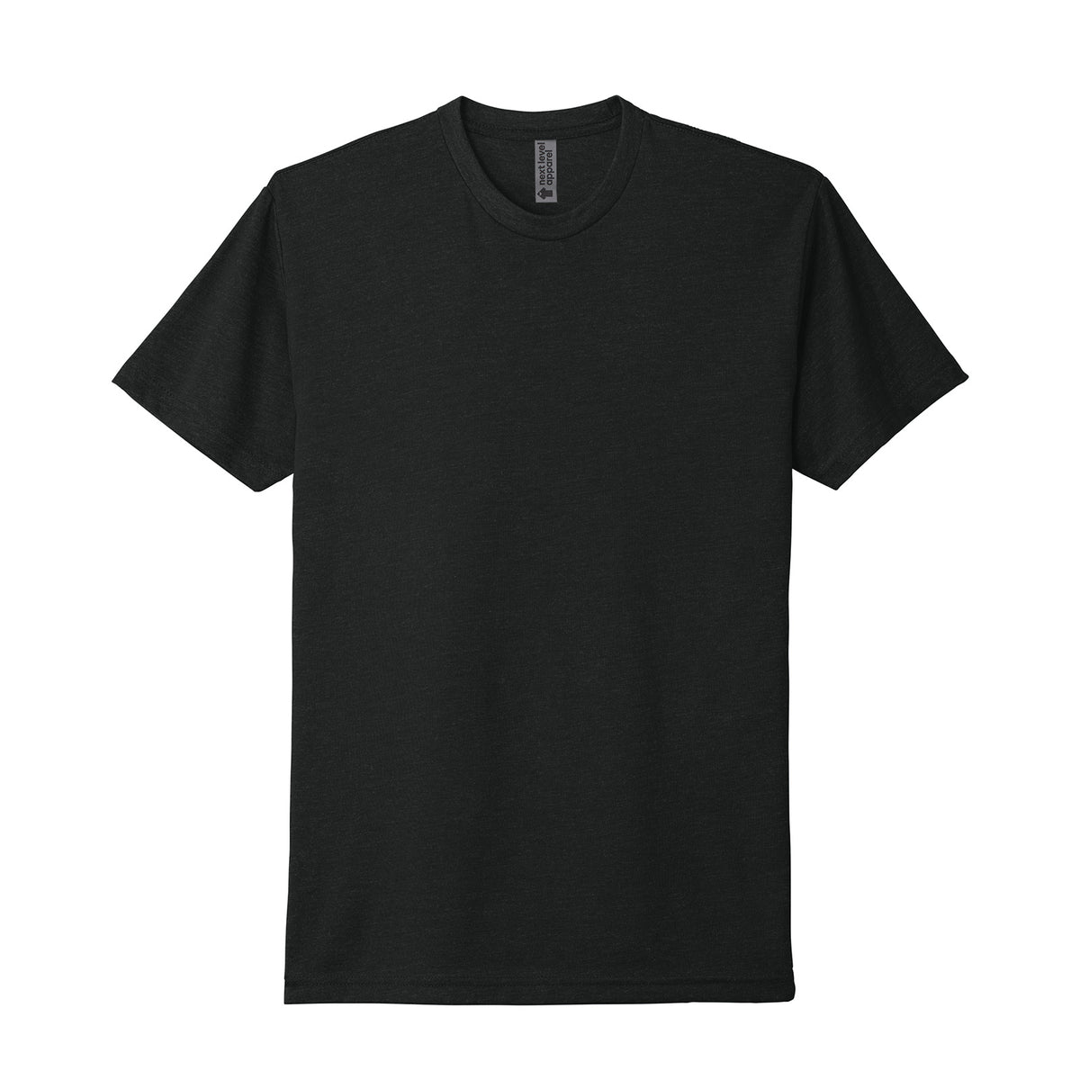 Next Level 6210 CVC T-shirt in Black, front view variant-black