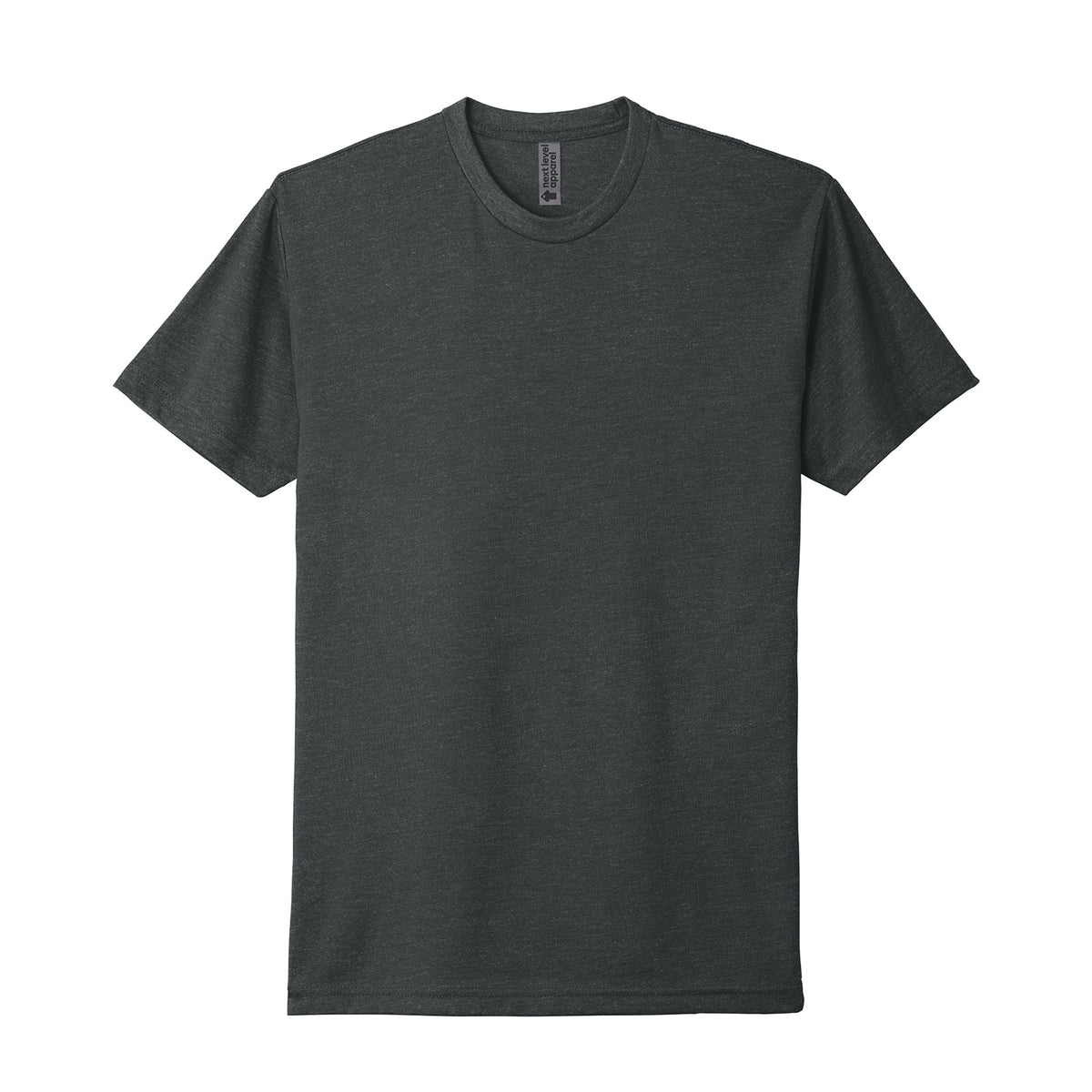 Next Level 6210 CVC T-shirt in Charcoal, front view variant-charcoal