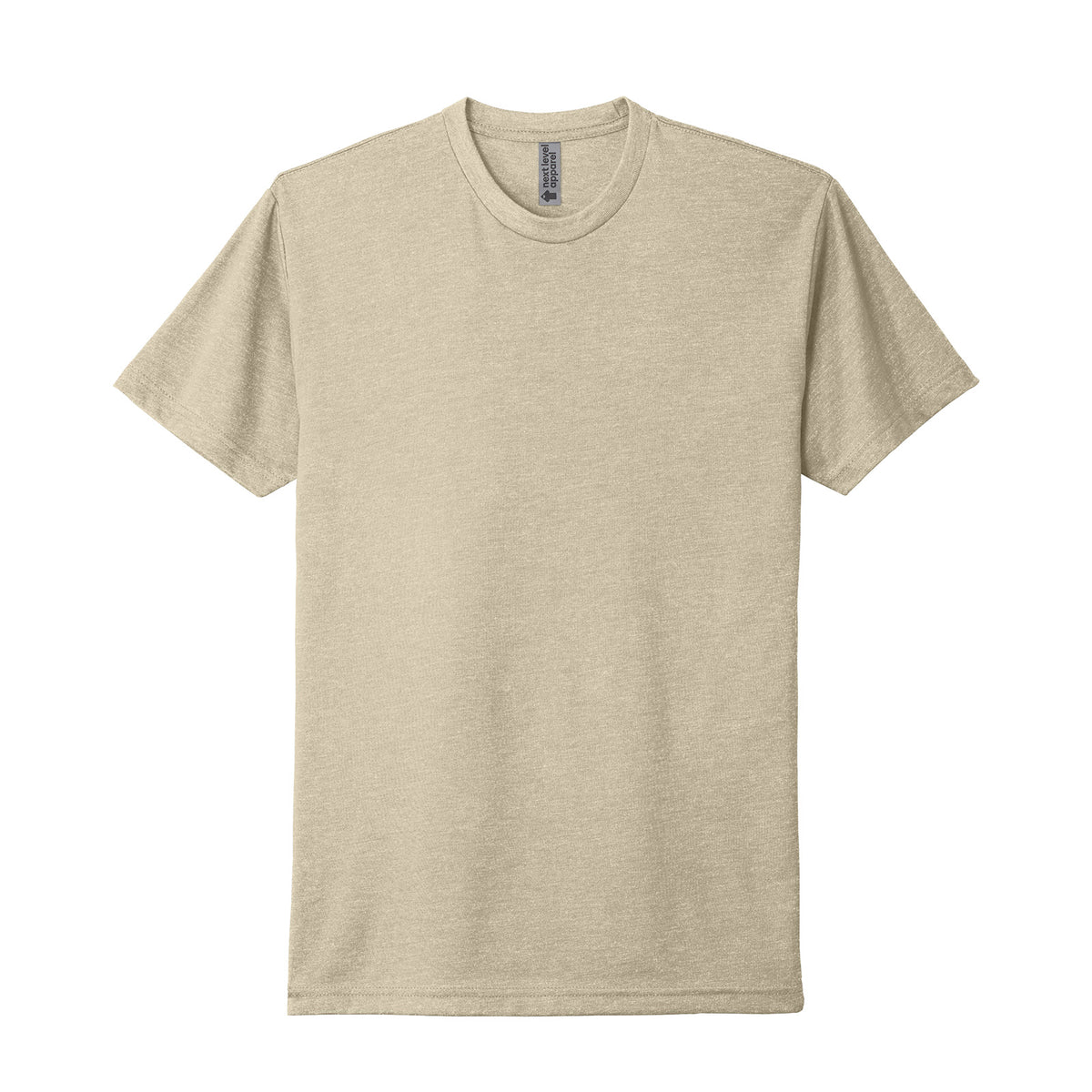 Next Level 6210 CVC T-shirt in Cream, front view variant-cream